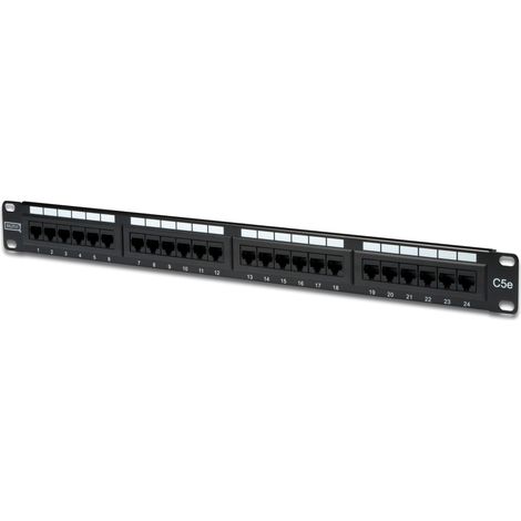 CAT5e 24P 19in UTP Patch Panel (1/2)