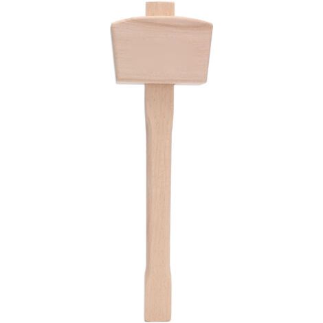 Maillet en Bois, Hêtre Sculpture sur Bois Massif Percussion Non Destructive Poignée de Marteau en Bois Outil à Main de Menuisier Domestique en Bois (1/5)