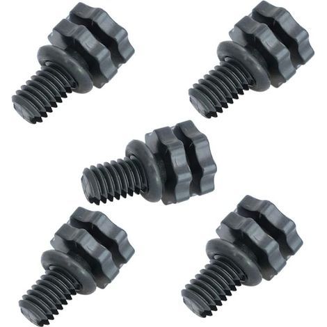 Set mit 5 schwarzen, verstellbaren Lüftungsdüsen mit O-Ring für Kartuschenfilter in Schwimmbädern, Pumpen, Waschbecken und Whirlpools (1/4)
