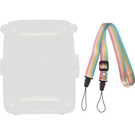 1 étui de protection pour imprimante Instax Mini Link 2, transparent, anti-rayures, anti-chute, en polycarbonate rigide (1/5)