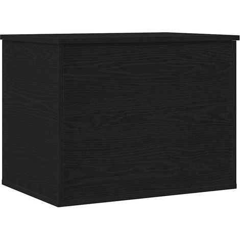 Boîte de Rangement en Bois d'Ingénierie, Couleur Chêne Noir, 60 x 42 x 46 cm (1/5)