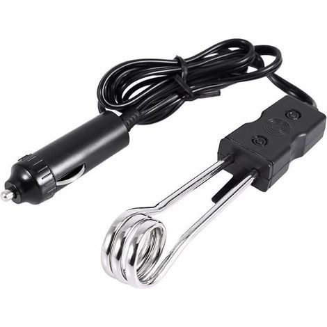 Scaldabagno elettrico portatile mini per auto 12V/24V per cucinare, ideale per viaggi, campeggio, picnic, nuovo (12V)
