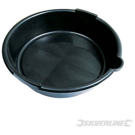 Silverline Oil Drain Pan 6L Litre Fluid Drainer Tray Bucket Car Van 675089