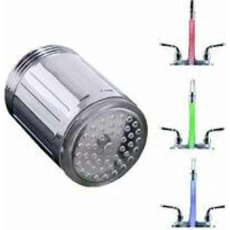 Bunter LED-Wasserhahn, helle LED-Wasserhahndüse, temperaturempfindlicher LED-Wasserhahn mit 3 Farben (1/4)