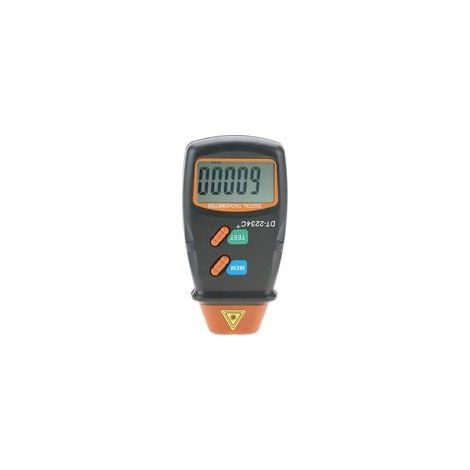 Tachymètre numérique en plastique ABS Tachymètre photo numérique LCD non portatif Mini testeur de tr/min, écran LCD transparent, plage automatique (1/5)