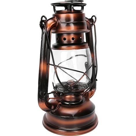 Lanterne de grange rétro à pétrole, ornement en bronze, idéale pour un pub, une auberge ou une maison. Décoration extérieure.