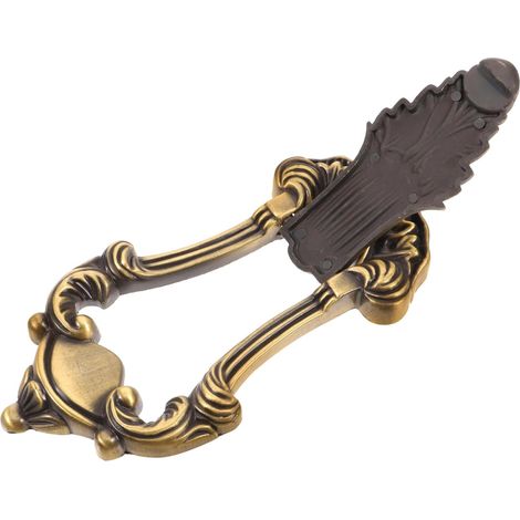 de porte vintage sculptée en métal pour armoire ou meuble de