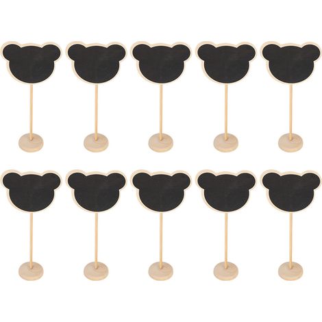 Tableau noir décoratif pour table de fête en bois, panneau de table à faire soi-même (1/5)