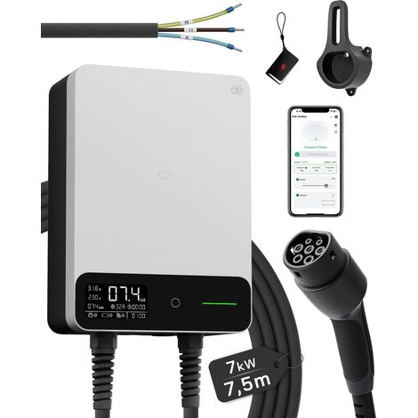 7kW Electric Vehicle Charging Station with Cable Type 2 7.5 m (1/5)