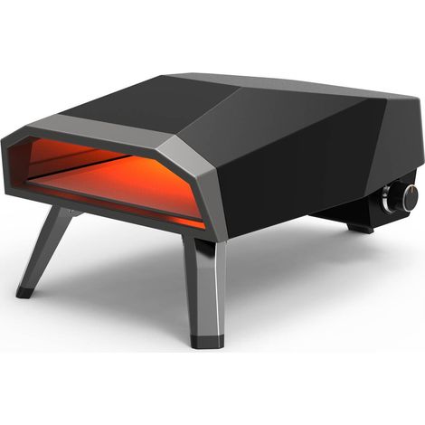 Four à pizza à gaz nomade – Pierre à pizza 30 x 30 cm – Cuisson rapide 1mn – Acier inoxydable robuste – Puissance 3900W – Barbecue France