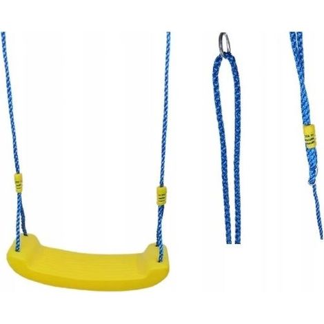 Balançoire en plastique solide jaune multicolore (1/5)