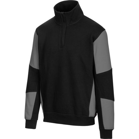 Würth MODYF Sweat de travail zippé bicolore JOB+ BICOLOR noir/gris 4XL (1/2)