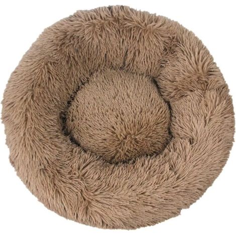 Lit pour Chat, Coussin Moelleux, Doux Lavable pour Chats Chiens (Kaki, 80 cm), Ensoleillé