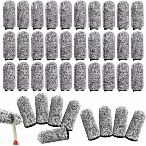 Protege Doigt Cuisine 40 Pièces Gants Anti Coupure Protège Pouce Protection Des Doigts Manchon Doigts Antidérapants Gants Doigts Réutilisables Protection Pouce Doigts pouce antidérapant (1/4)