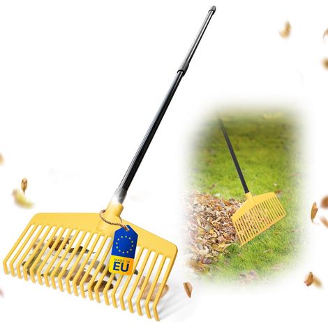 Novatool Gartenpflege-Sets Laubrechen mit Teleskopstiel