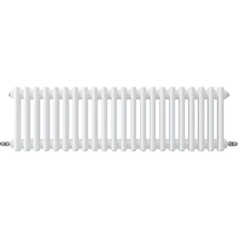 Acezanble Horizontal Traditional Cast Iron Style Radiator 300x1010mm 2 Column White