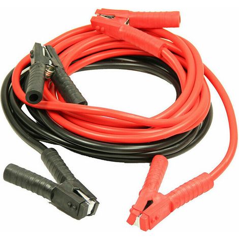 Câbles de démarrage 4 m 500 A, pinces isolées codées rouge/noir, protection contre surtension, noyau aluminium cuivré, PVC, câbles de secours batterie pour véhicule auto (1/5)