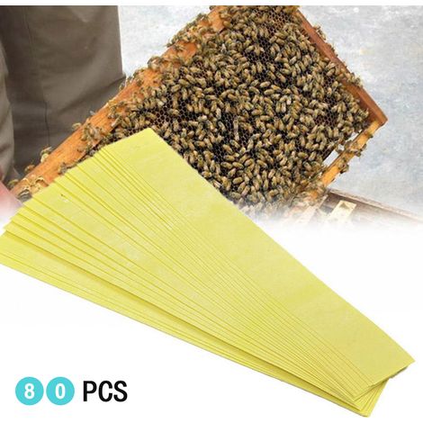40 pcs bandes acaricides fluvalinate Manhao contre varroa apiculture 27cm x 8,3cm (1/3)