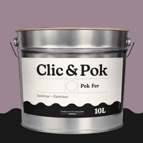 Peinture - POK - Glycérophtalique - 10L - Violet pastel - Antirouille pour métaux (1/4)