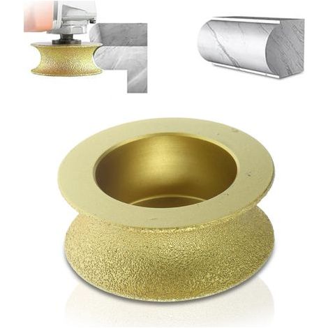 Meule À Biseauter - Meule Concave Brasée 20 mm - Pour Pierre, Céramique, Marbre, Granit - Usage Sec Ou Humide (1/5)