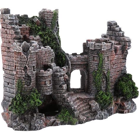Décor D'aquarium De Simulation, Ornement D'aquarium De Maison en Résine, Adapté Aux Aquariums d'eau Douce Et d'eau Salée-19X14X8 Cm (1/5)