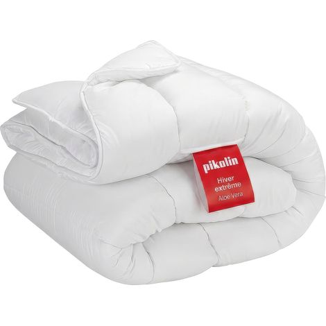 Couette Nordique 180 x 220 cm 500 g Chaude en Fibre Aloe Vera pour Lit 1 Personne - Couette Hypoallergénique et Respirant, Peau Sensible (1/5)