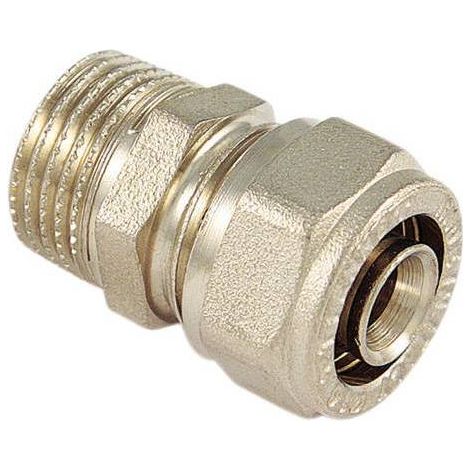 10 x RACCORDO DIRITTO MASCHIO 16X1/2 P/MULTISTR