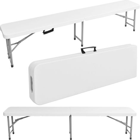 Klappbarer Catering-Bänk 180 cm weiß