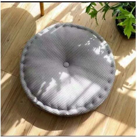 Coussins de Chaises, Chaise Galette de Chaise pour Maison Bureau Jardin pour la décoration de la Cuisine et du Salon 40cm (Gris Clair) (1/5)