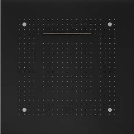 Soho Regendusche 60x60 LED Wasserfall & Nebel mit Einbaurahmen in Schwarz Matt (1/5)