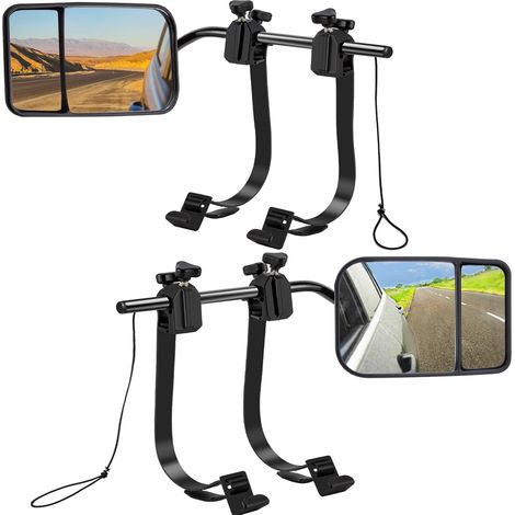 Retroviseur Caravane Voiture, Double Convexes Rétroviseurs pour Camping-car Rétroviseurs de Remorquage Additionnel Extérieurs pour Remorques Lot de 2 (1/5)