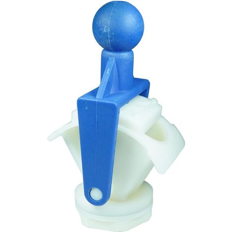 Robinet extracteur de miel - 1 pièce - Plastique alimentaire bleu - Distribution par bouton-poussoir - Pour apiculteurs et pots de 33 mm - Couleur bleue (1/5)