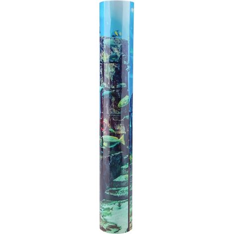 Fond d'aquarium corail autocollant grand format 122x46cm décoration murale thème marin