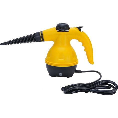 Nettoyeur vapeur portable de 1000 W avec réservoir d'eau de 350 ml, indice de protection IPX4, nettoyage vapeur efficace de diverses surfaces domestiques, prise 220 V (UE). (1/5)
