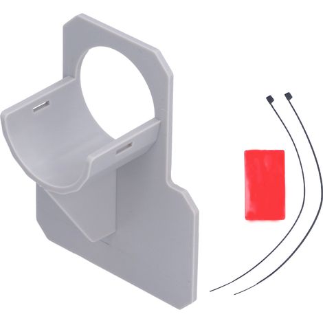 Support pour tuyau de piscine – Bracket avec serre-câble et bande – Compatible avec tuyaux de 30-37 mm (1 kit)