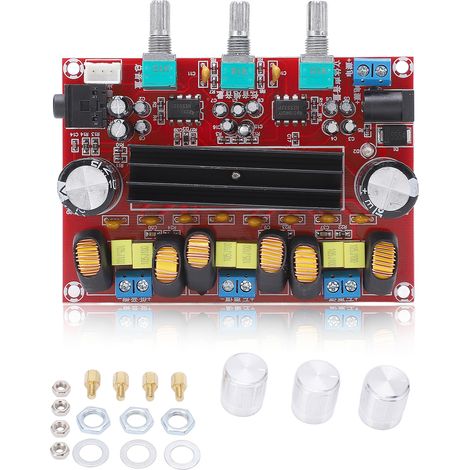 Carte Amplificateur Puissance Numérique TPA3116D2 2x50W + 100W, Module Ampli 2.1 Canaux 12-24V XHM139