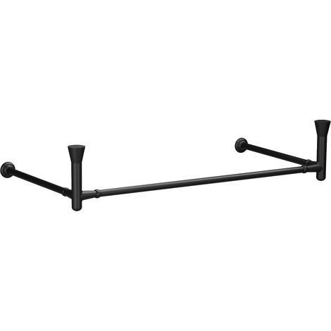THE NEW YORKER construction murale articulée pour lavabo 100cm, noir mat (1/2)