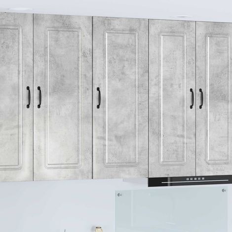 vidaXL Panneau de lave-vaisselle Kalmar Gris béton 40 x 31 x 100 cm (1/5)