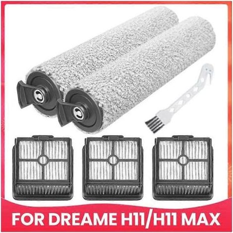 Accessoire de rechange pour aspirateur Dreame H11 / H11 Max : brosse douce à rouleau et filtre HEPA. (1/5)