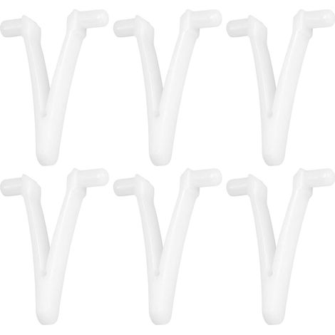 Pool Butterfly Clip, 6 Stück Pool V Clip Klemme, Pool Skimmer V Clip Ersatz für Pool Spa Bürste, Laubskimmer, Vakuumkopf (1/4)