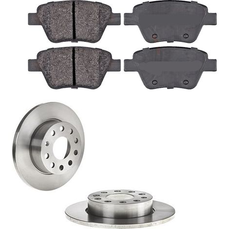 KIT FRENI POSTERIORI compatibile con VW TOURAN (1T1,1T2) - DISCHI + PASTIGLIE OEM: P 85 114 , P 85 073 / 17547 , 17628 , 18117 /SOSTITUZIONE DIRETTA/BASSA POLVERE/SILENZIOSO (1/5)