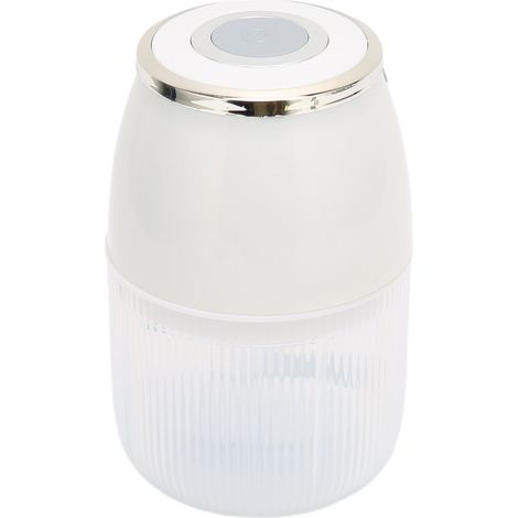 Hachoir à ail électrique à 3 lames, moteur puissant, robot culinaire multifonctionnel, chargement USB, silencieux, pour la viande, plaqué argent blanc (1/5)