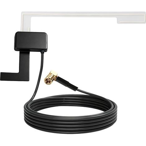 Antenne Dab Voiture avec Connecteur SMB, Antenne Radio Numérique Pare Brise 3,5 m, Antenne Voiture Dab avec Câble Coaxial, Dab Antenne Voiture SMB Adaptateur pour Alpine Pioneer JVC Kenwood (1/5)