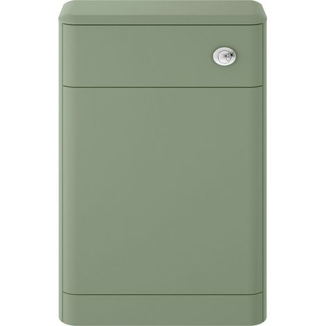 Balterley Croxden Contemporary Floor Standing Bathroom WC Unit with Fern Green Finish, 800 x 550 x 200mm