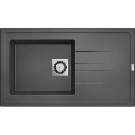 CAREA - Évier Granit ARCOS 1 bac Gris béton (1/5)
