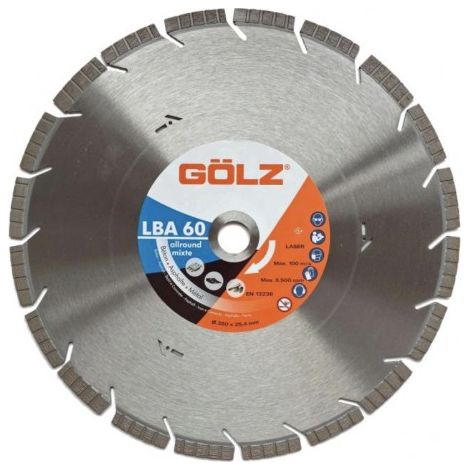 Disque GOLZ LBA 60 - Mixte Béton/Asphalte Ø350mm - LBA60351 (1/5)