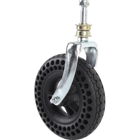 Roulette pivotante 7 pouces en caoutchouc TPE pleine antidérapante nid d'abeille rechange pour chariot diable véhicules charge 75 kg (1/5)