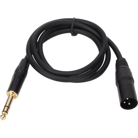 Câble 6,35 mm vers XLR mâle vers mâle stéréo 3 broches 1/4 pouce vers XLR cordon symétrique pour haut-parleur microphone scène (1/4)