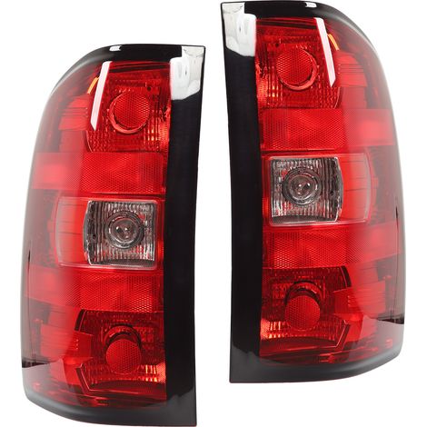 Paire de feux arrière LED 25958482, clignotants, feux stop, feux de recul et feux de position de remplacement pour Chevrolet Silverado 1500, 2500, 3500 - Ampoules LED intégrées, étanches, double optiq (1/5)