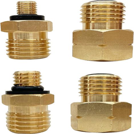 Lot de 4 adaptateurs pour bouteille de gaz européenne, kit d'adaptateurs pour bouteilles de gaz européennes, kit de remplissage de bouteilles de gaz européen, adaptateur pour bouteilles de gaz (1/5)